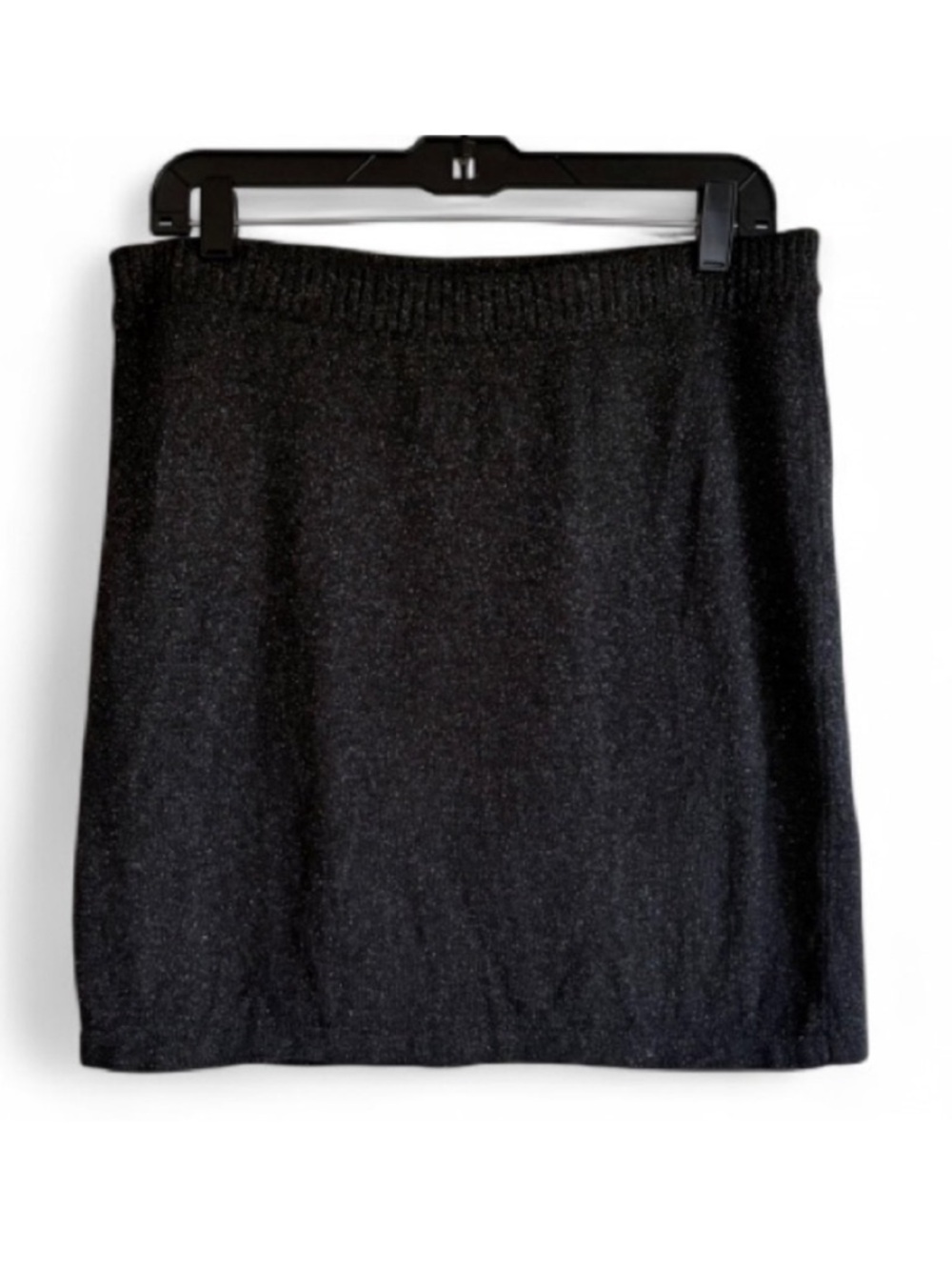 J. Jill Charcoal Gray Silk Cotton Blend Knit Sweater Skirt Size S Petite
